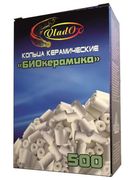 Кольца VladOx "БиоКерамика", для биологической фильтрации, 500 мл Кольца VladOx "БиоКерамика", для биологической фильтрации, 500 мл